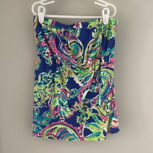 lilly pulitzer strapless top